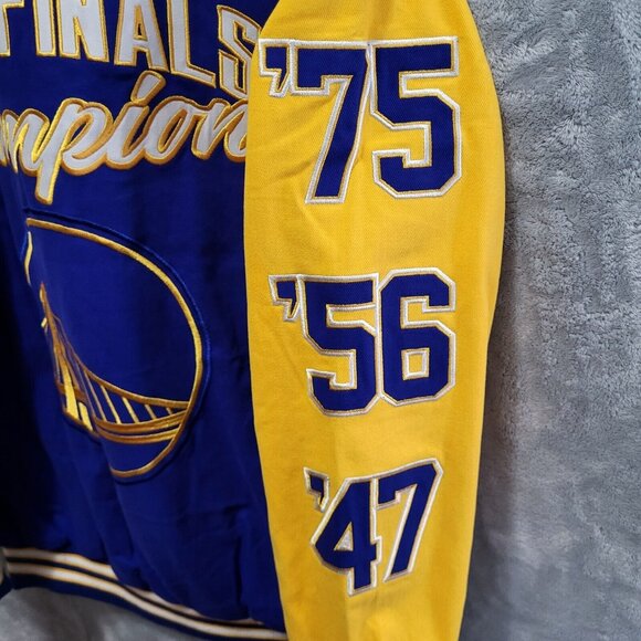 G-III Golden State Warriors Carl Banks 7x NBA Champions Varsity Jacket Size XL - Picture 4 of 7